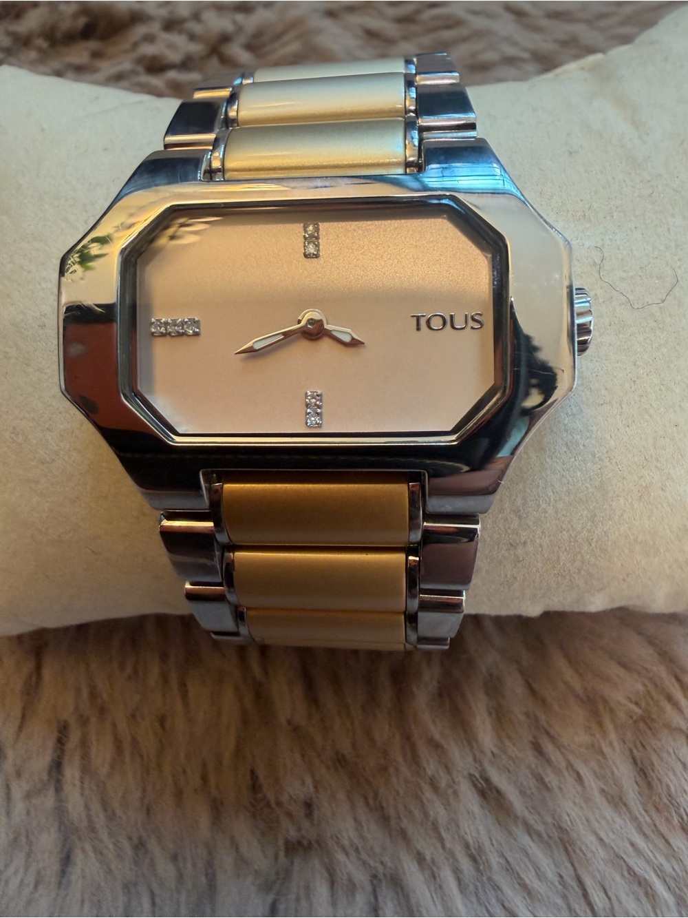 TOUS Two-Tone Gold and Silver Men's Bracelet Watch